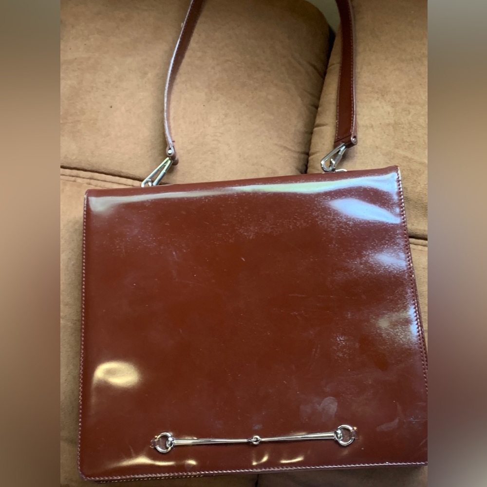 Vintage oxblood chestnut Gucci Purse , Authentic, EUC